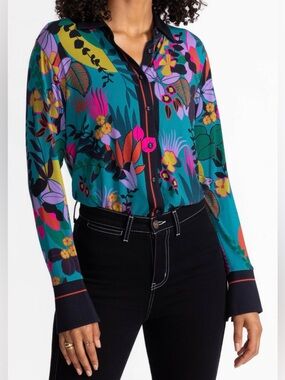 NWT Johnny Was Button Down Top